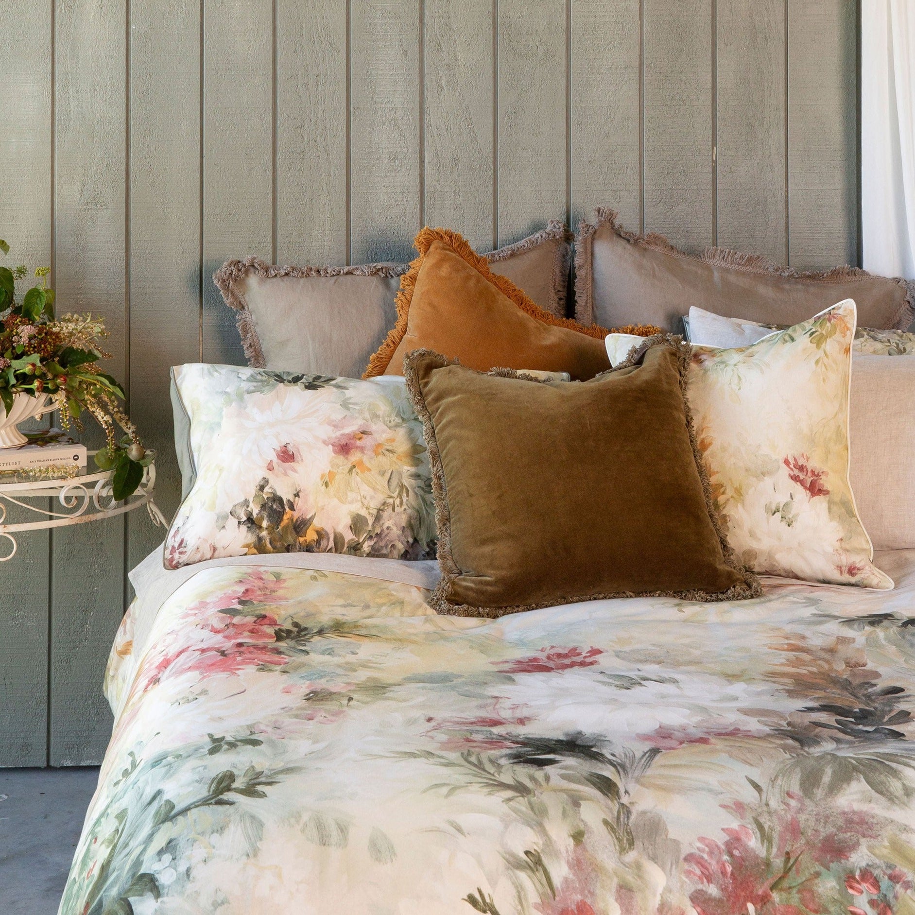 MM Linen Giverny Quilt Cover Set - Premium Cotton Bedding for a Cozy & Stylish Bedroom Retreat
