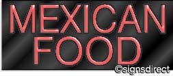 Authentic Mexican Food Neon Sign - Vibrant LED Wall Decor for Restaurants, Bars & Home Kitchens - Perfect for Cinco de Mayo & Taco Night Parties