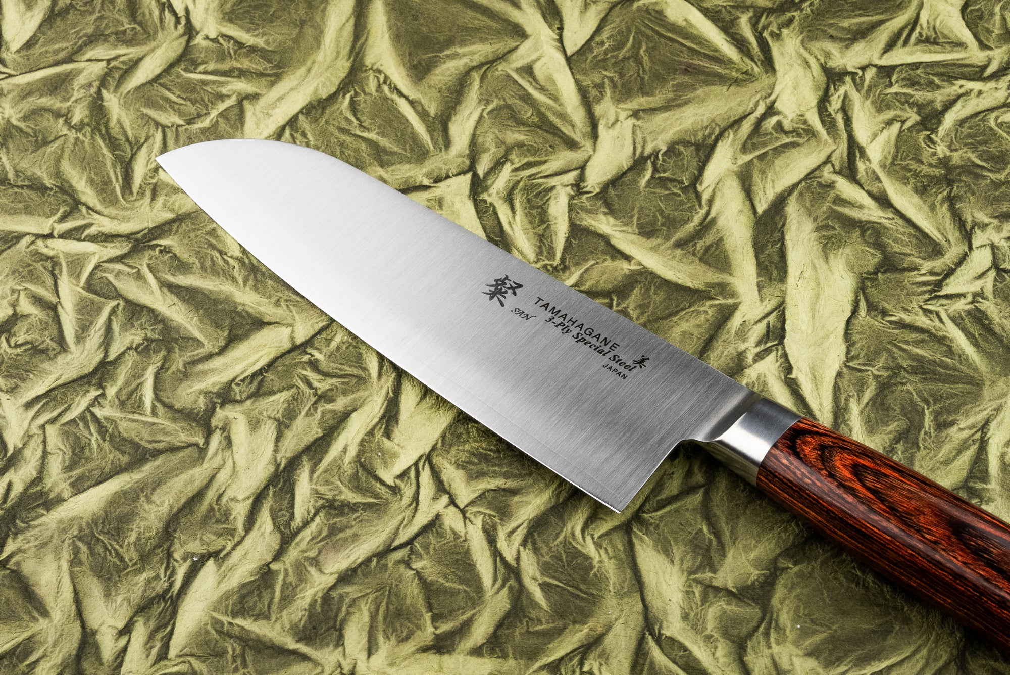 Premium Tamahagane Santoku Knife 7-inch (175mm) - High Carbon Steel Japanese Kitchen Knife for Slicing, Dicing & Chopping - Perfect for Home Chefs & Professional Cooking