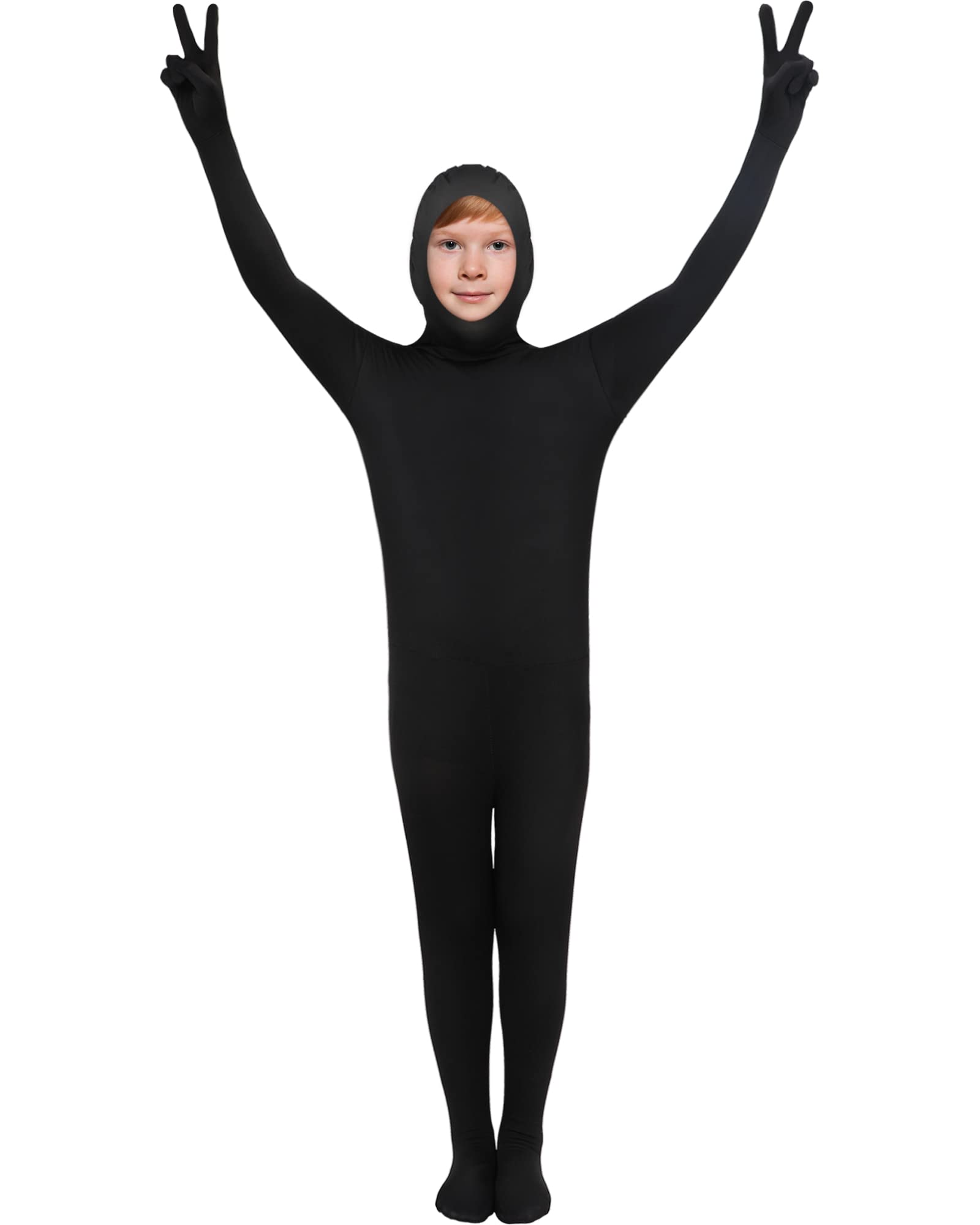 Halloween Open Face Full Bodysuit - Stretchy Spandex Zentai Costume for Cosplay & Parties - Unisex Full Body Unitard for Adults - Perfect for Halloween, Cosplay Events, and Themed Parties