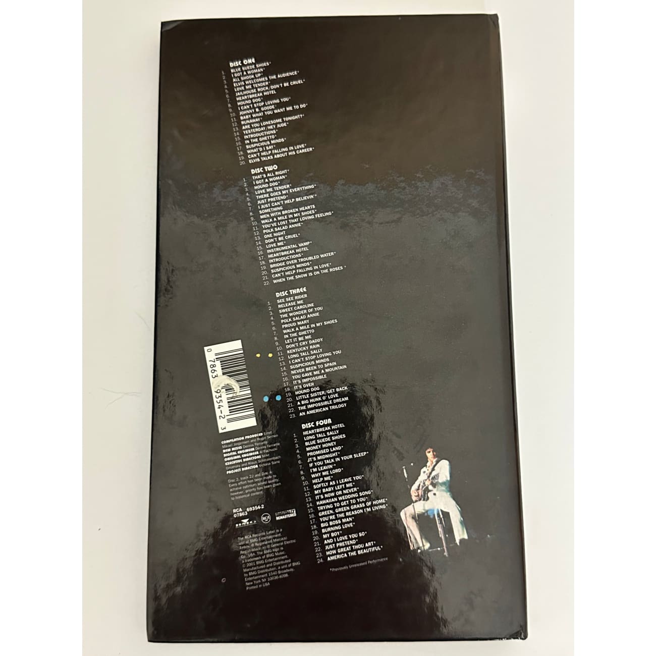 Elvis Presley Live in Las Vegas 4 CD Box Set with Booklet - Limited Edition 2001 BMG 07863 69354 2 - Perfect for Elvis Fans & Music Collectors, Great Gift for Christmas & Birthdays