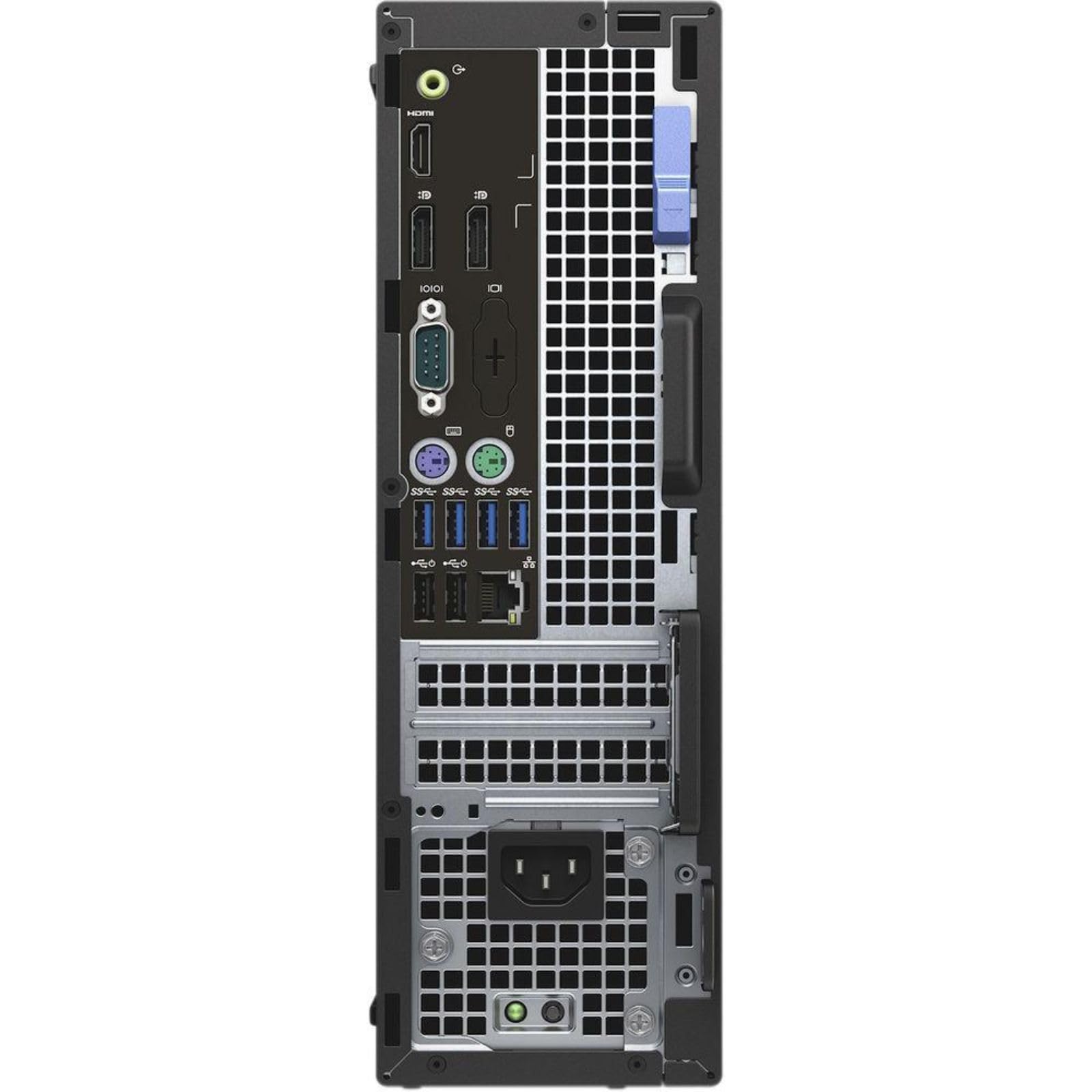 Refurbished Dell OptiPlex 7050 SFF Business Desktop PC - Intel Core i7-6700, 16GB RAM, 512GB SSD, HDMI, Windows 10 Pro - Perfect for Office Work, Home Use & Small Business Computing