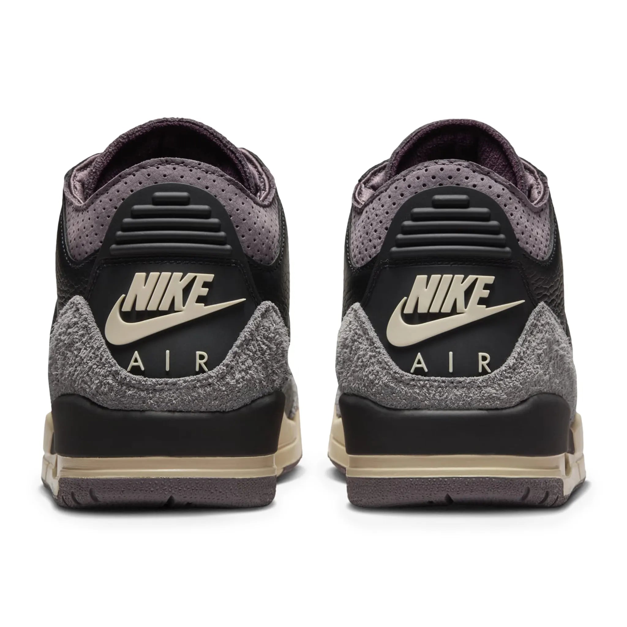 A Ma Maniére x Air Jordan 3 Retro Black Violet Ore Women's Sneakers - Limited Edition Collaboration for Streetwear & Fashion Outfits