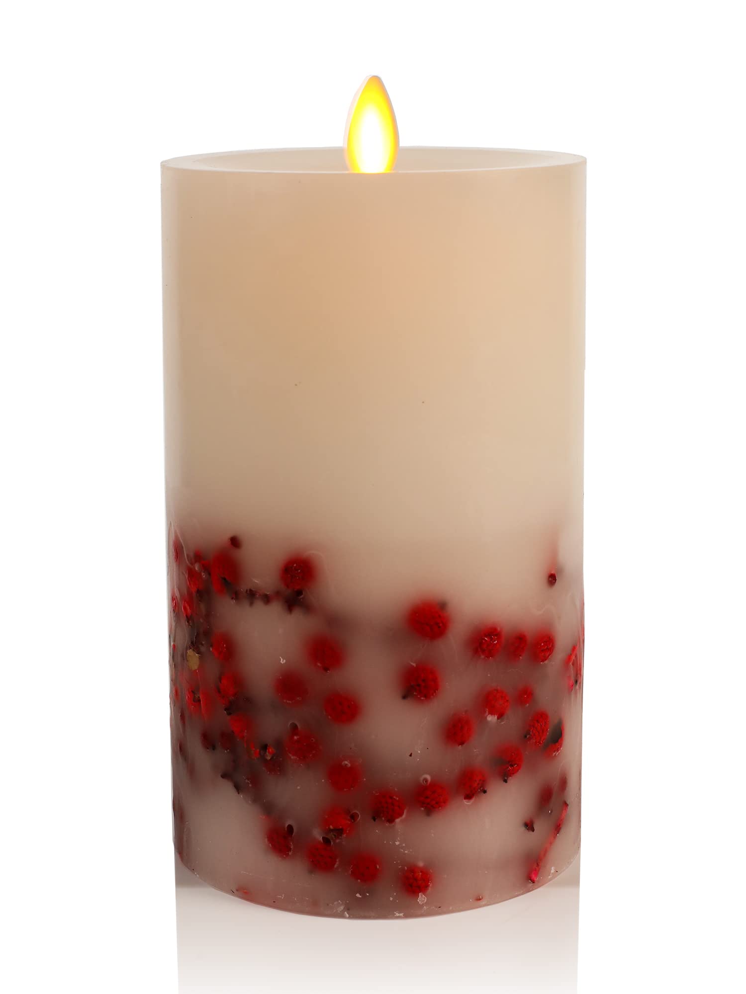 Luminara Flameless LED Candle - Real Wax, Battery Operated with Moving Flame Effect, 3.5