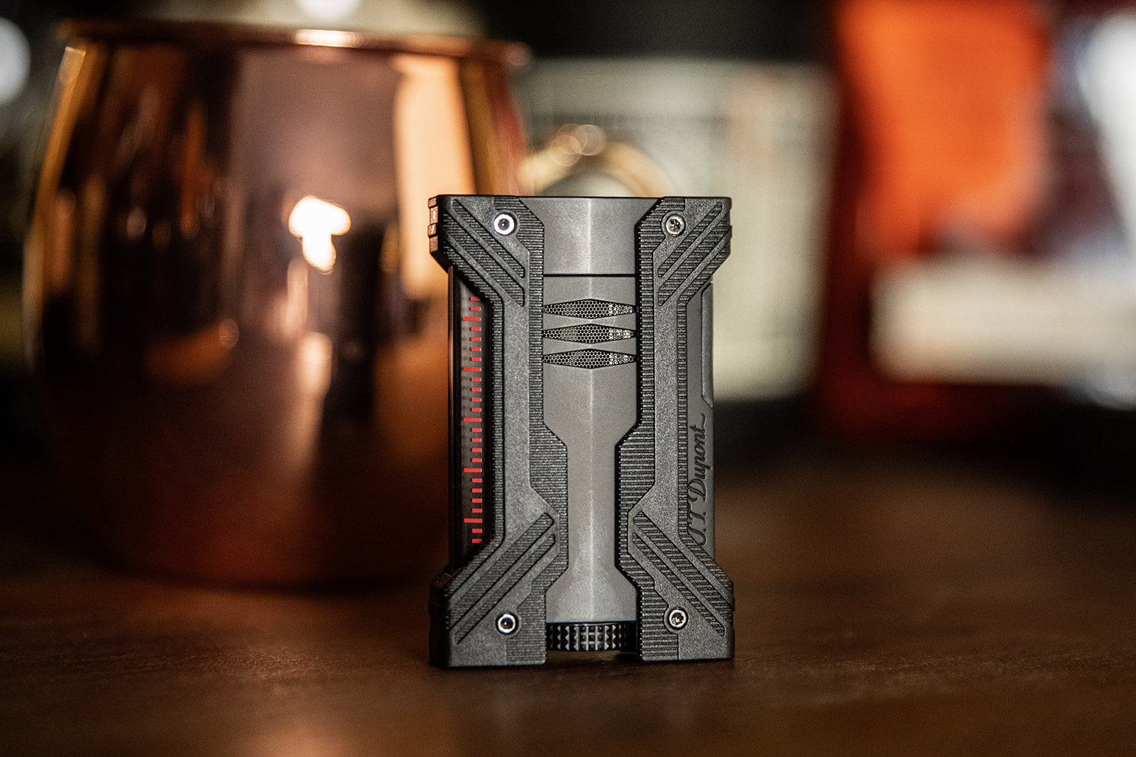 S.T. Dupont Defi XXtreme Black Jet Flame Cigar Lighter - Premium Windproof Butane Lighter for Cigars, Perfect for Outdoor Smoking & Luxury Gifts