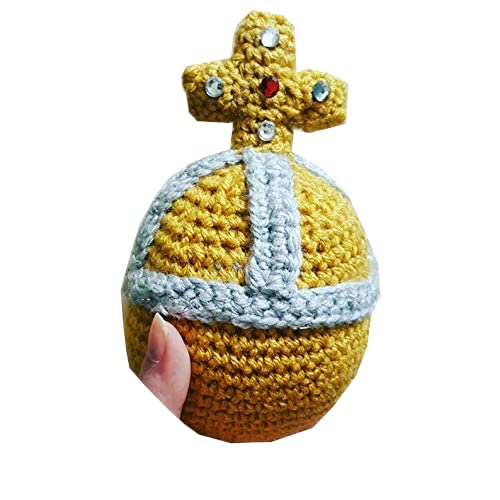 Handmade Crochet Holy Hand Grenade - Soft Yarn Amigurumi Toy, Unique Gift for Monty Python Fans, Collectors & Home Decor