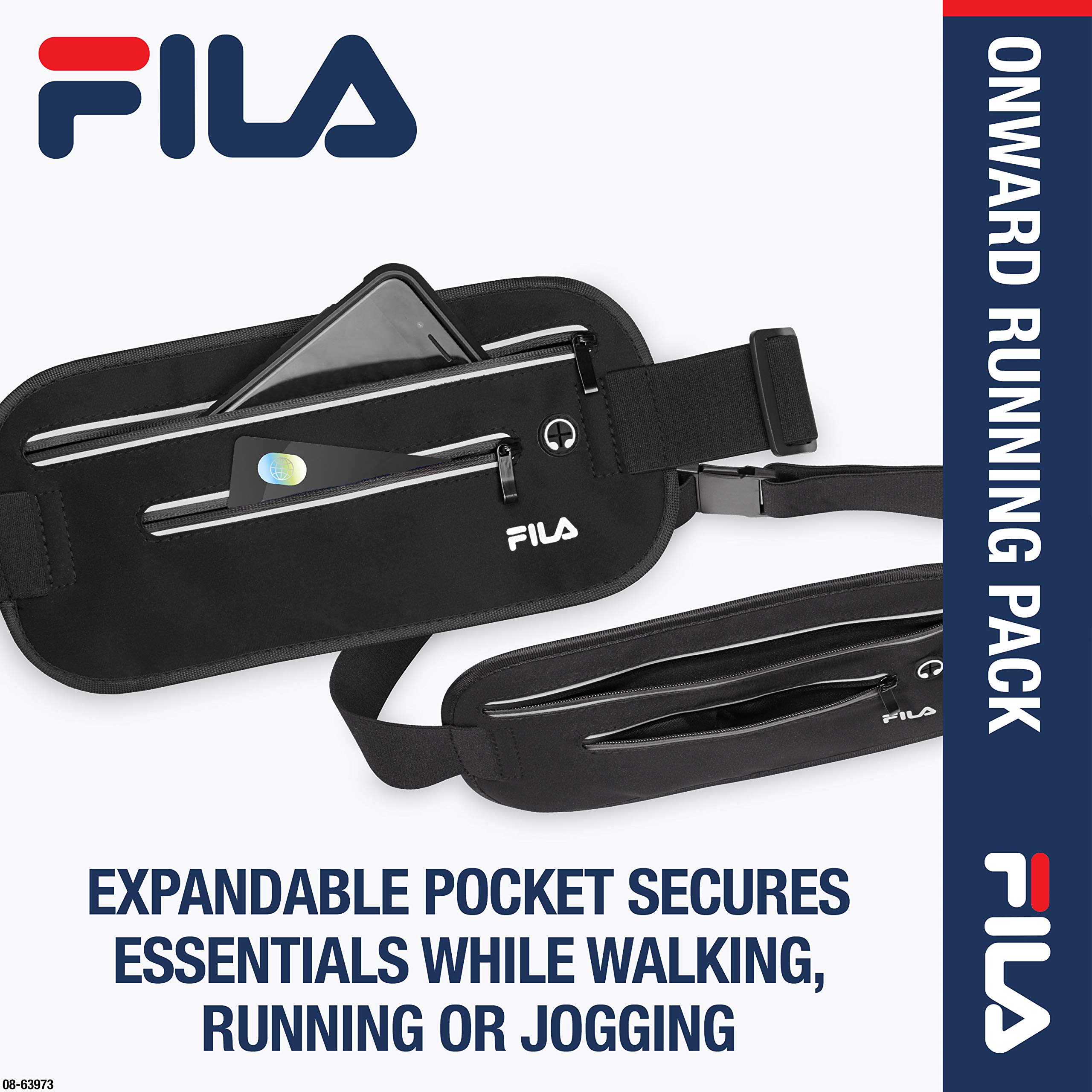 FILA Adjustable Waist Pack - Running Belt for Men & Women | Fitness & Outdoor Sports