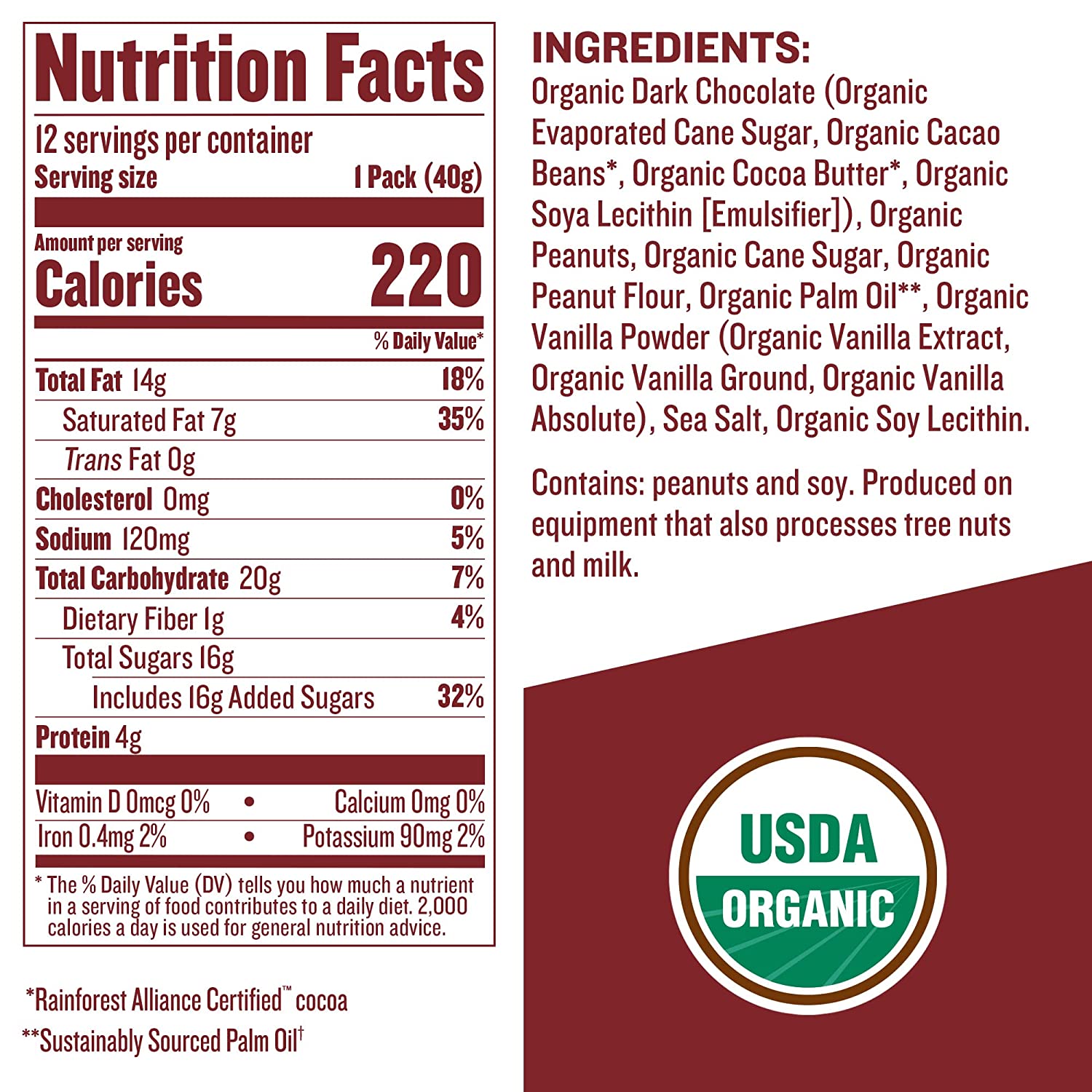 Organic Dark Chocolate Peanut Butter Cups by Justin's - Gluten-Free, Non-GMO Snack for Healthy Desserts, Energy Boosting & Keto Diet Friendly