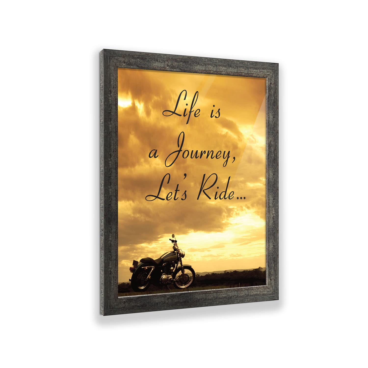 Harley Davidson Classic Picture Frame - Home Decor Gift for Men & Women | Perfect for Wedding, Christmas & Birthday Presents (2116BW) | Wall Art for Living Room, Bedroom & Office Decor