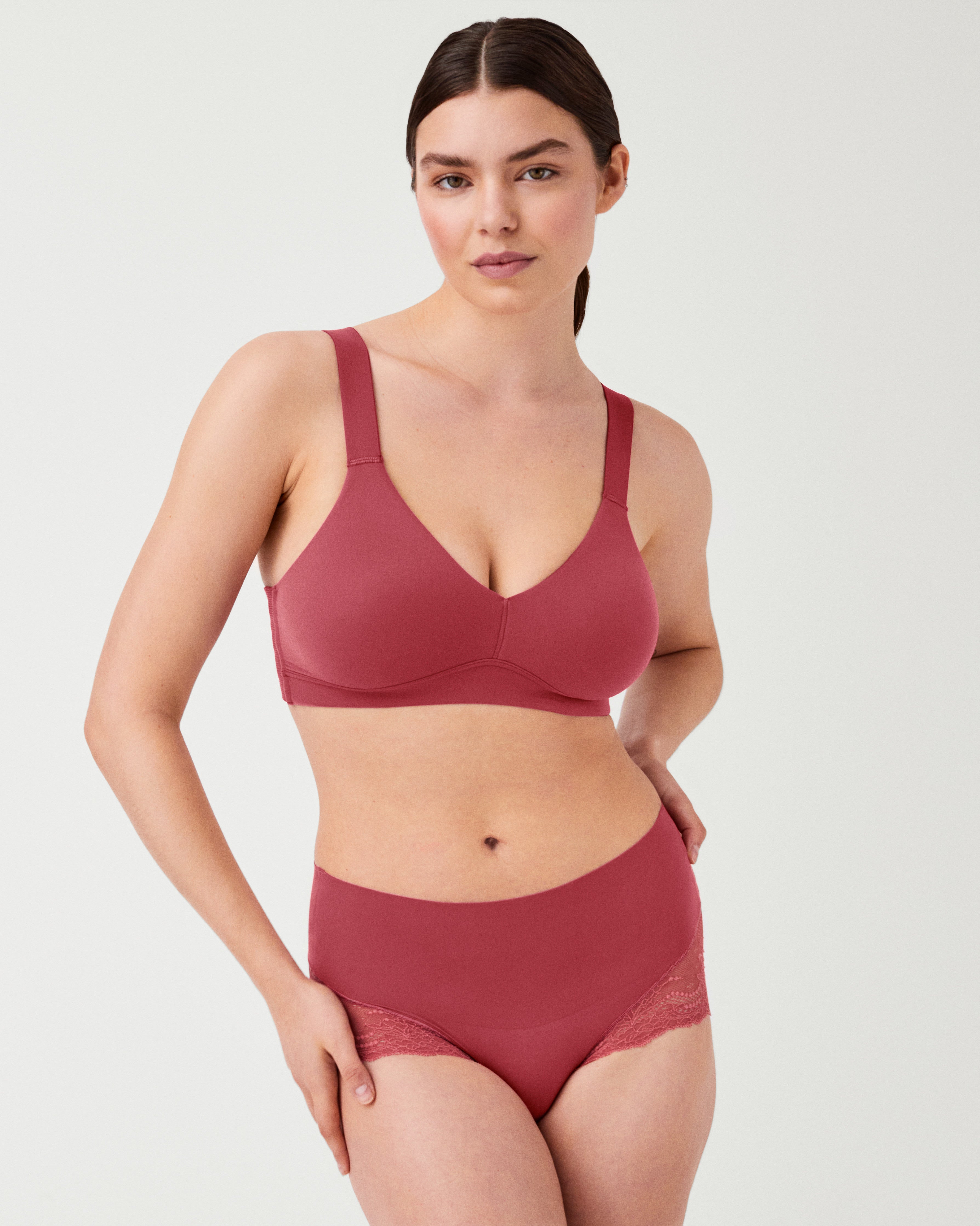SPANX Smooth Comfort Unlined Bralette - Wireless Seamless Bra for Everyday Wear & Lounge - Perfect for Yoga, Work from Home & Relaxation