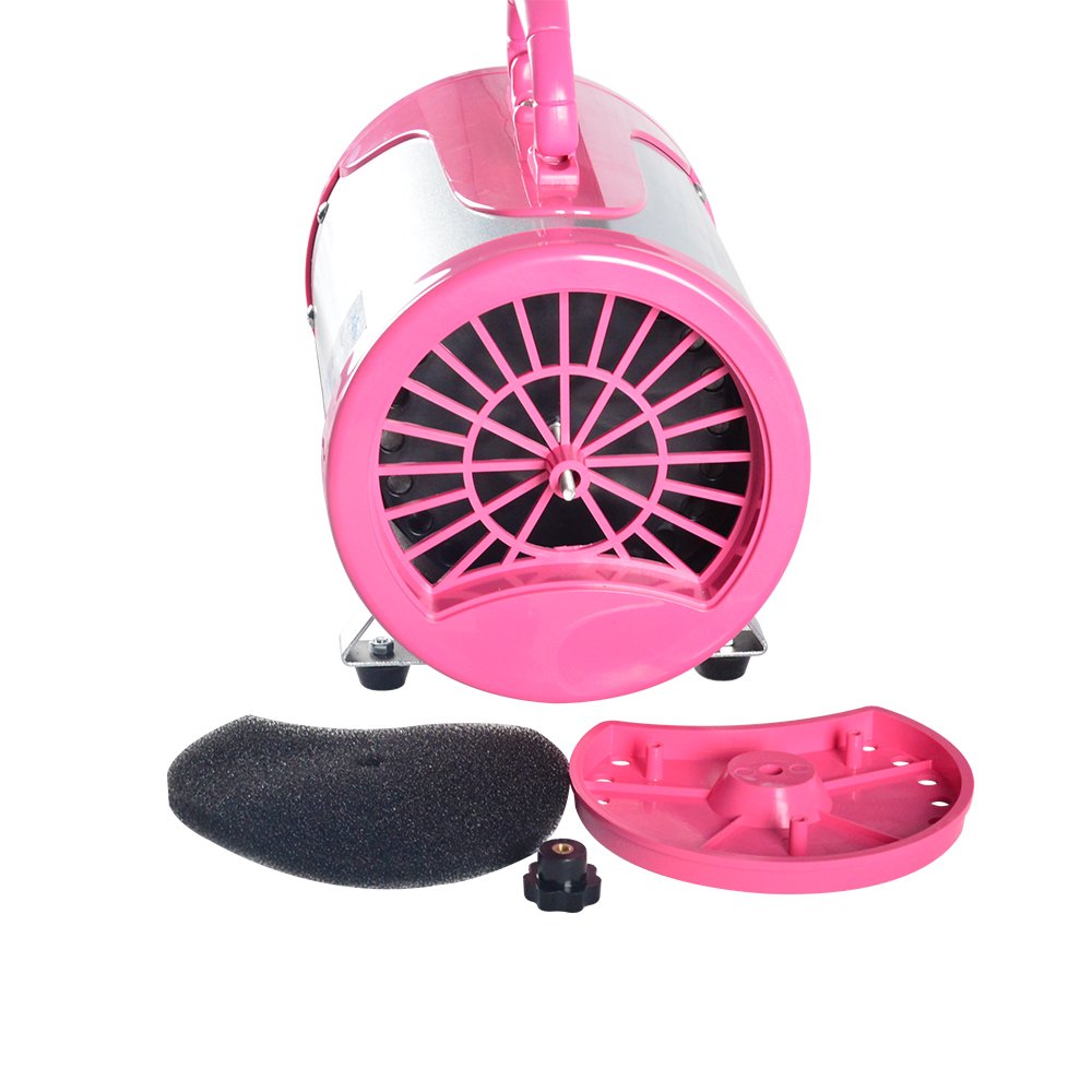 SHELANDY Professional Pet Hair Dryer with Heater - High Velocity Dog Grooming Blower for Fast Drying & Deshedding (Pink) | Perfect for Home Grooming, Pet Salons & Professional Dog Shows