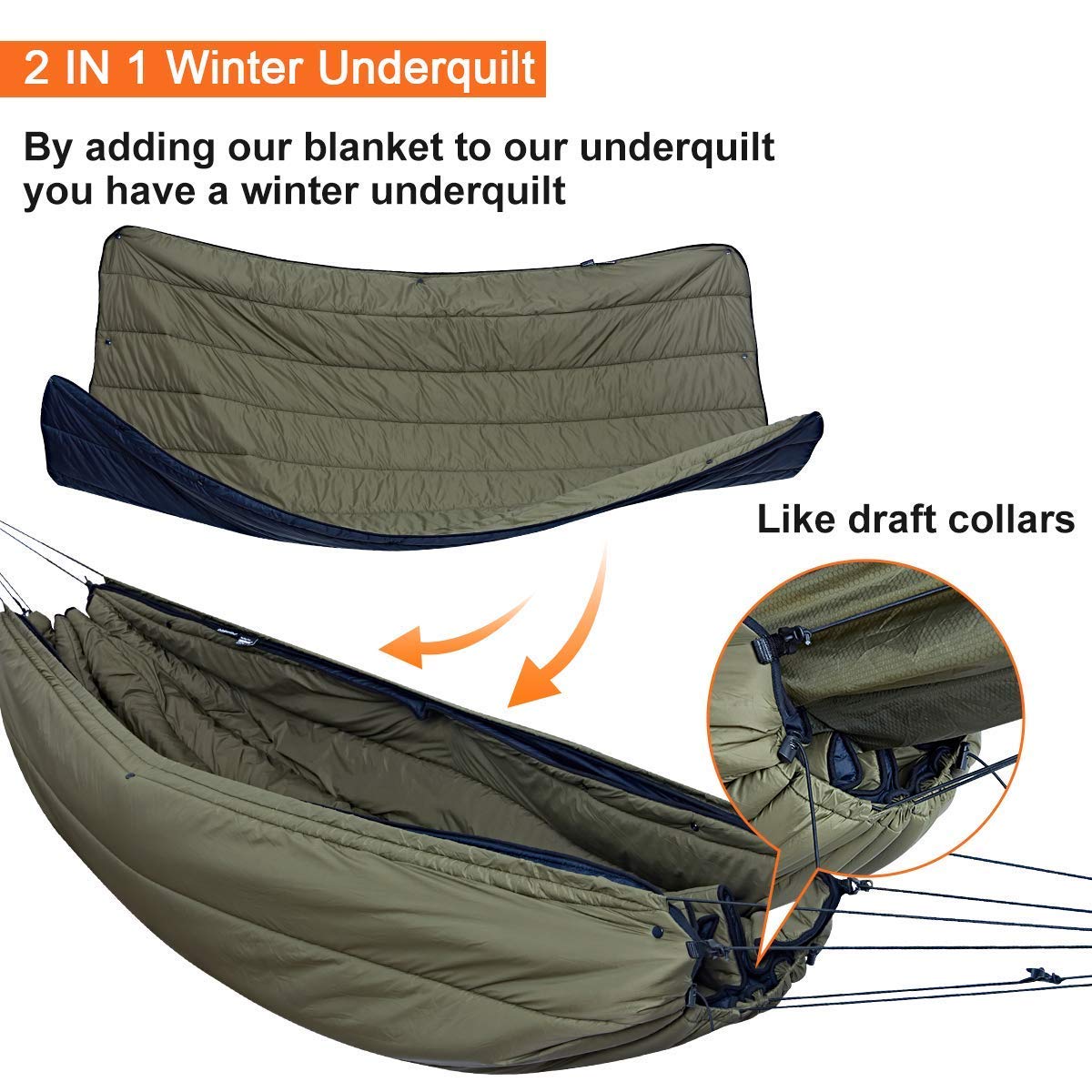 OneWind Hammock Rain Fly & Insulated Quilt Set for Winter Camping - Waterproof Shelter & Warmth for Outdoor Adventures in Cold Weather