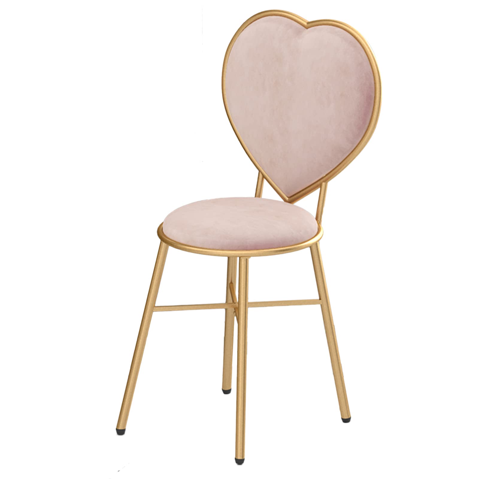 Creative Love-Shaped Vanity Makeup Chair for Kids & Adults - Pink Dressing Table Stool with 81CM Height - Perfect for Bedroom, Children's Room & Home Decor