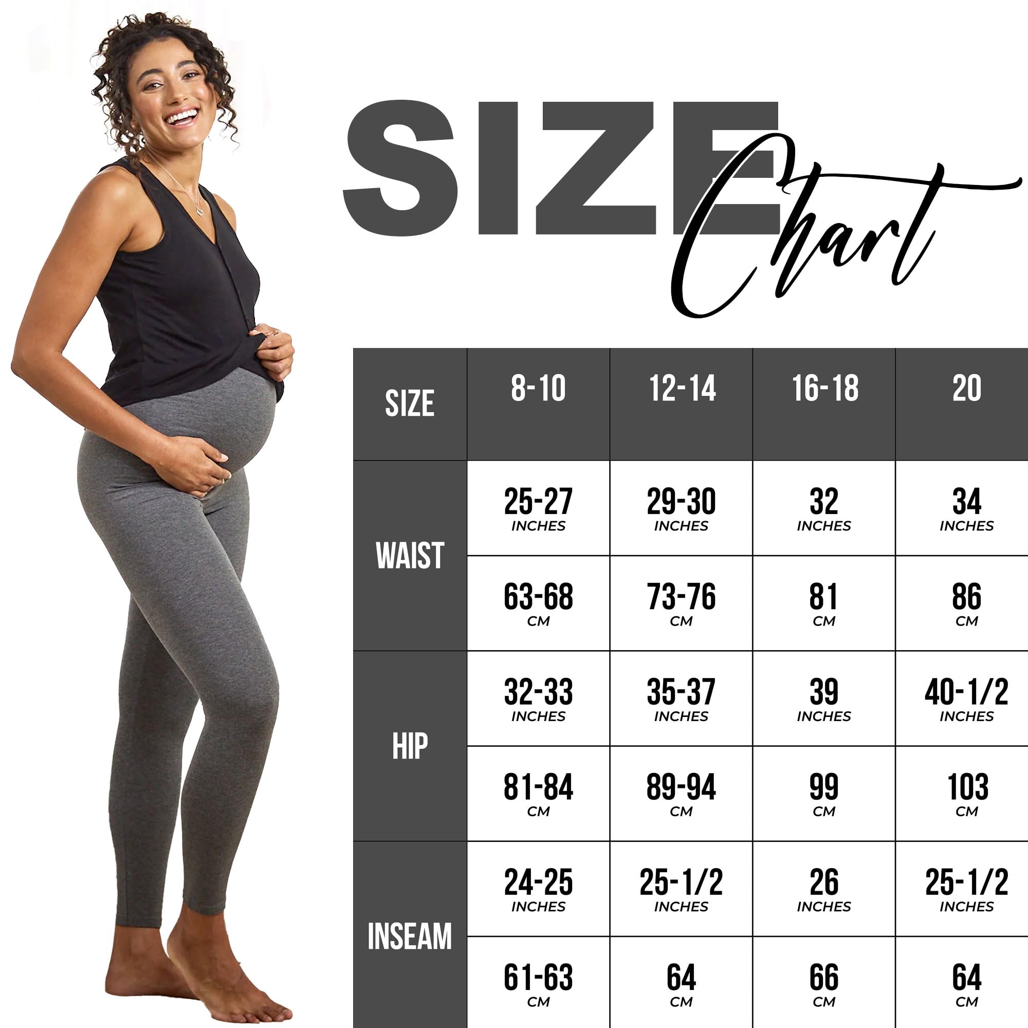 **The Fancy Dress® Women's Maternity Leggings - Over Bump Pregnancy Yoga Pants, Buttery Soft & Super Stretchy, Elastic Waist, Ankle Length (UK 8-22) - Perfect for Yoga, Workouts & Everyday Comfort**