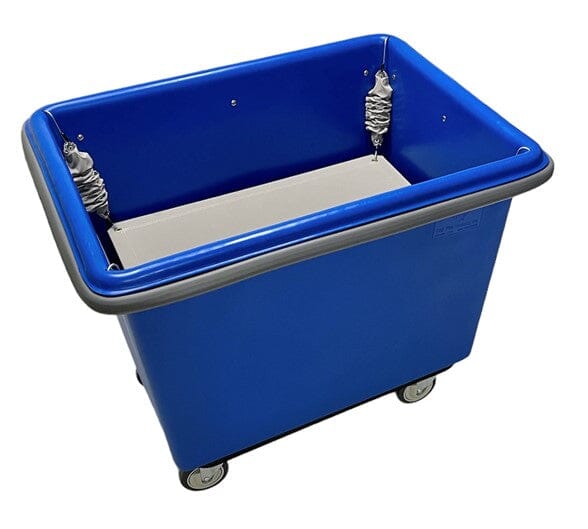 6 Bushel Poly Laundry Basket with Spring Platform Lift - Heavy Duty Laundry Hamper for Home, Dorm & Laundromat - Perfect for Clothes Storage & Transport
