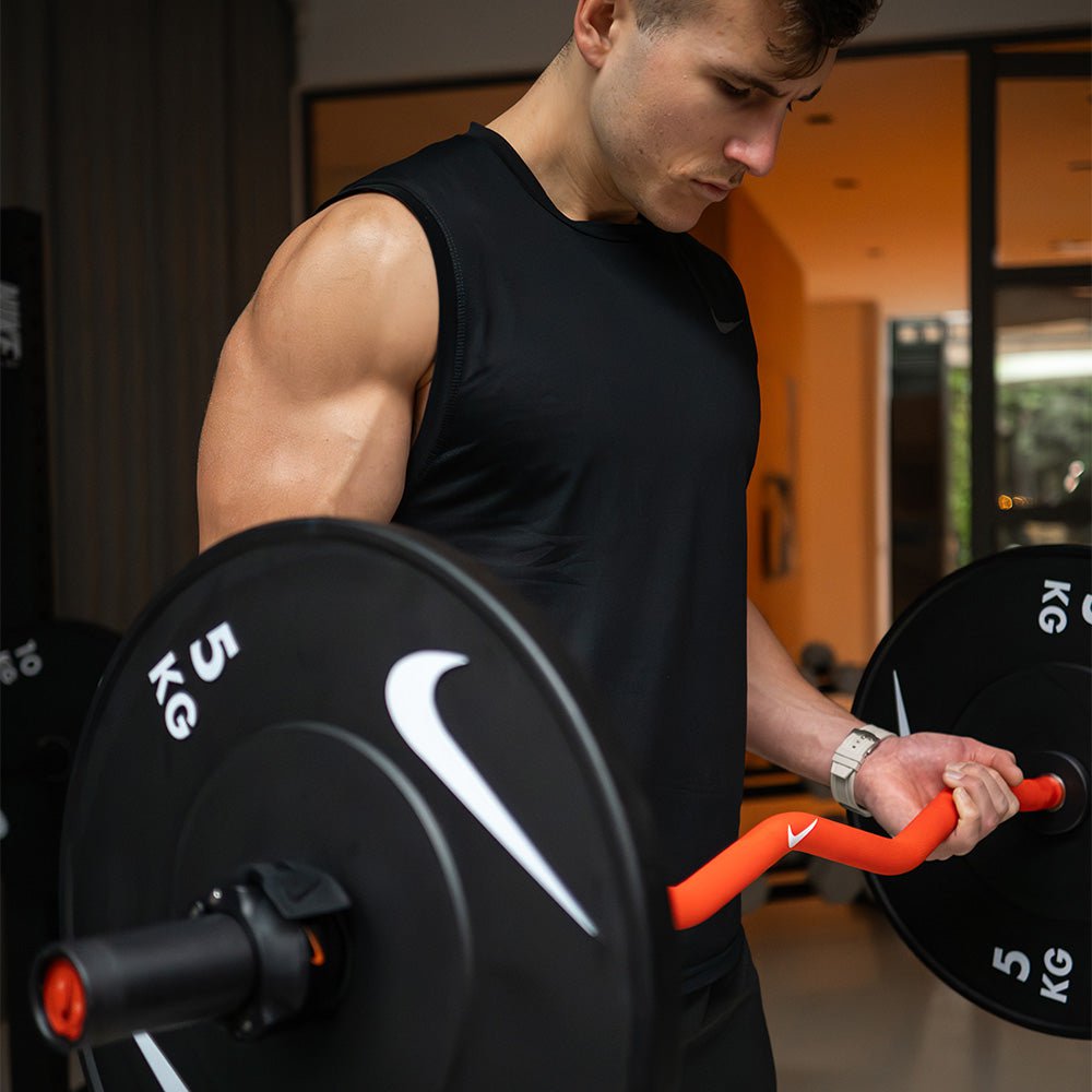 Nike Strength Shield Olympic Curl Bar - 10kg (22 lbs) Weightlifting Bar for Home Gym & Strength Training - Perfect for Bicep Curls, Triceps Workouts & Full-Body Exercises