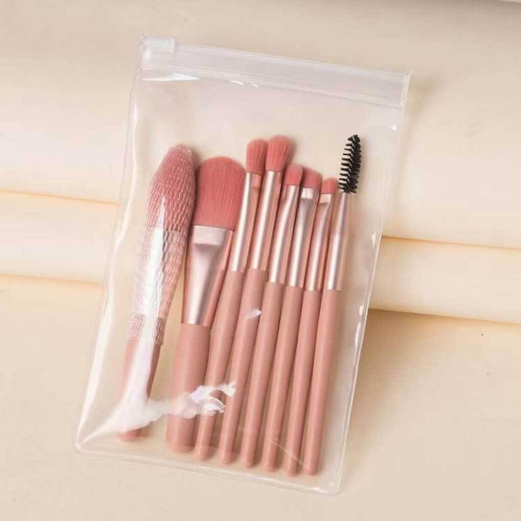 8Pcs Makeup Brush Set - Eyeshadow & Blush Brushes for Beginners | Professional Beauty Tools for Daily Makeup