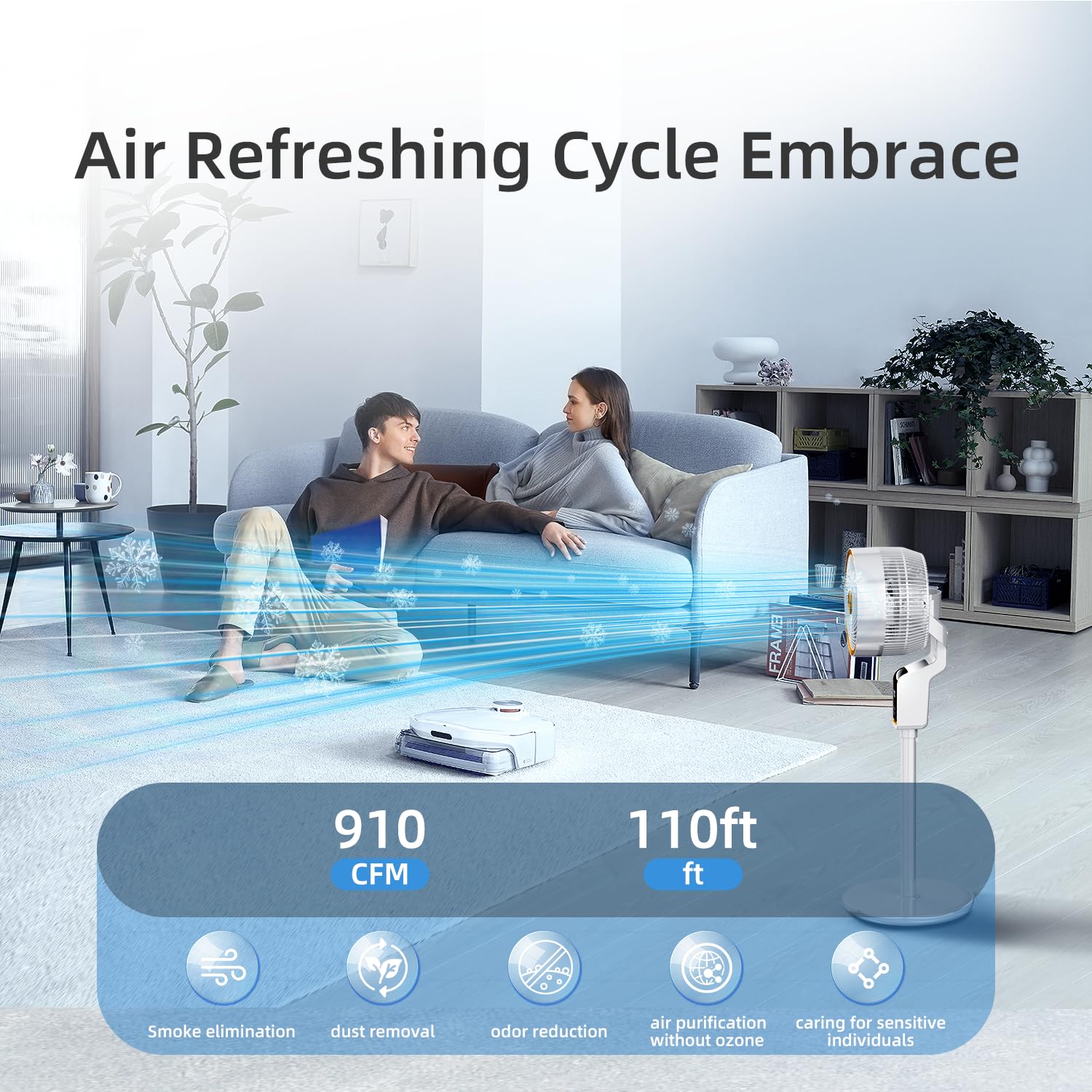 **Remote Control Standing Fan with 3 Speeds & 12H Timer - 70° & 90° Oscillation, 36-50dB Quiet Pedestal Fan for Home, Bedroom, Office - Touch & Remote Control for Cooling Comfort**    *(Perfect for staying cool in bedrooms, living rooms, or workspaces while enjoying adjustable airflow and quiet operation.)*