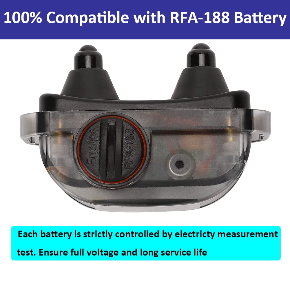 RFA-188 High Capacity Replacement Batteries 8-Pack - Compatible with PetSafe Training & Bark Control Collars | Long-Lasting Power for Dog Training & Pet Containment Systems