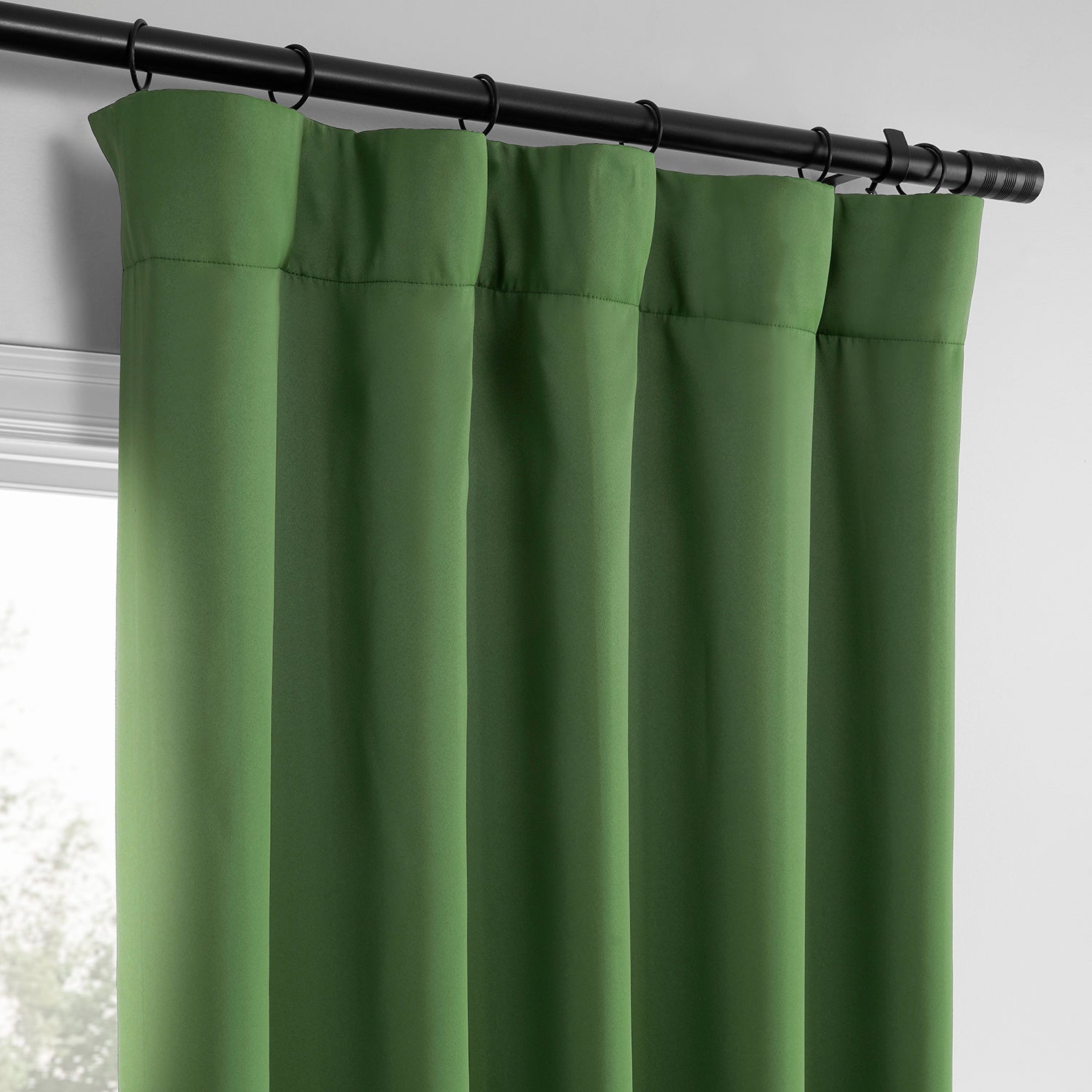 Dark Olive Green Blackout Curtains Set of 2 Panels - Thermal Insulated Noise Reducing Window Drapes for Bedroom, Living Room & Nursery