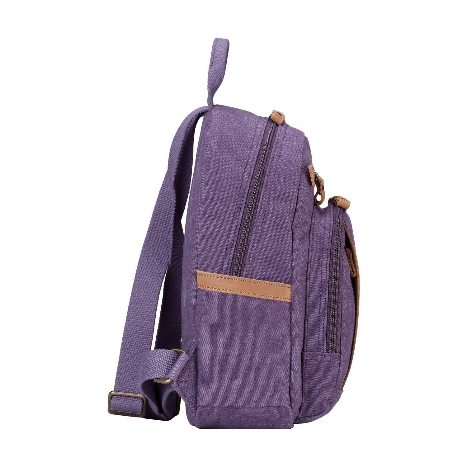 TRP0255 Troop London Classic Canvas Backpack Small - Durable School & Travel Backpack for Men & Women - Perfect for College, Commuting & Outdoor Adventures