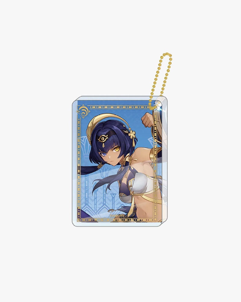 Genshin Impact© Official Thick Acrylic Keychain - Painting Series Vol.3 | Anime Game Merchandise for Backpacks, Keys & Collectibles