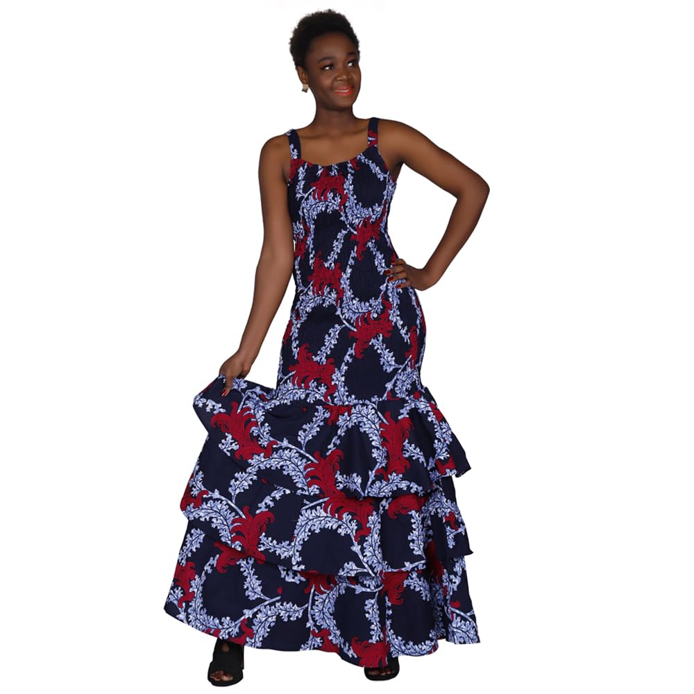 African Print Halter Dress for Women - Sexy Dashiki Dress with Vibrant Tribal Patterns - Perfect for Parties, Weddings & Cultural Events