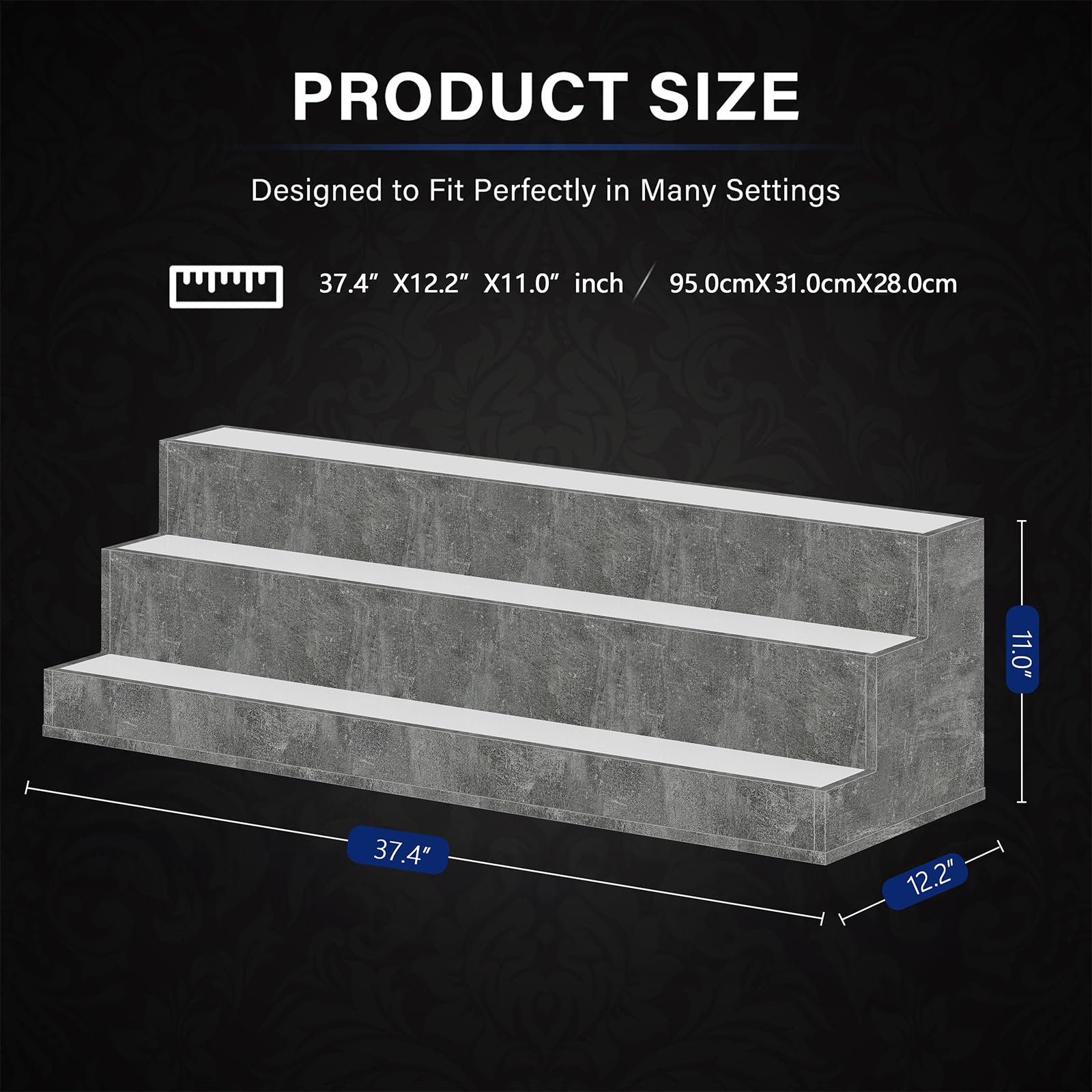 LED Bar Shelf with Lights - 38