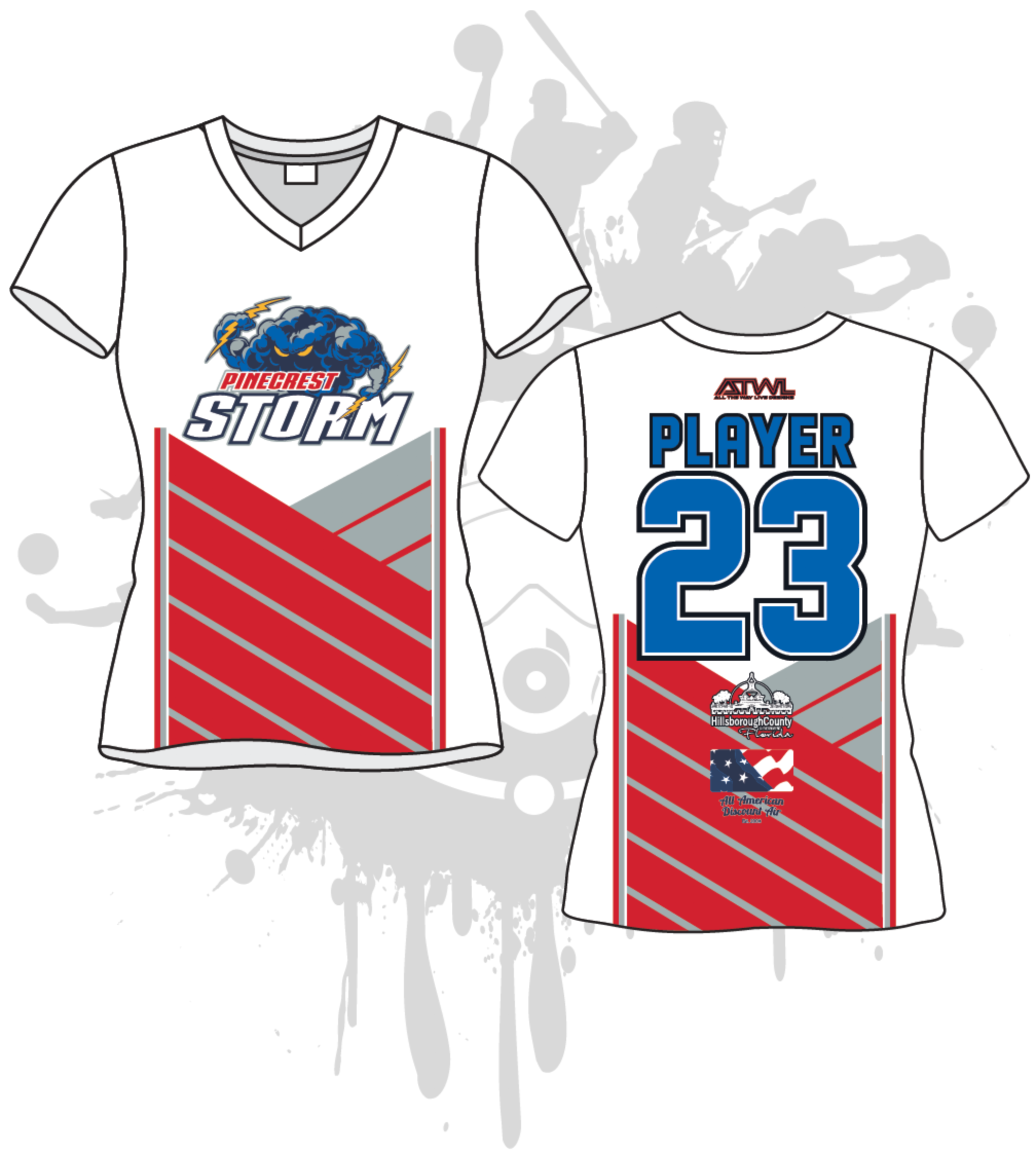 Pinecrest Little League Women's Baseball Shirt - Comfortable & Stylish Team Jersey for Youth Softball Games & Practice