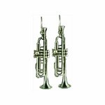 Stylish Silver Trumpet Earrings for Women - Elegant Harmony Jewelry Collection - Perfect for Parties, Concerts & Special Occasions