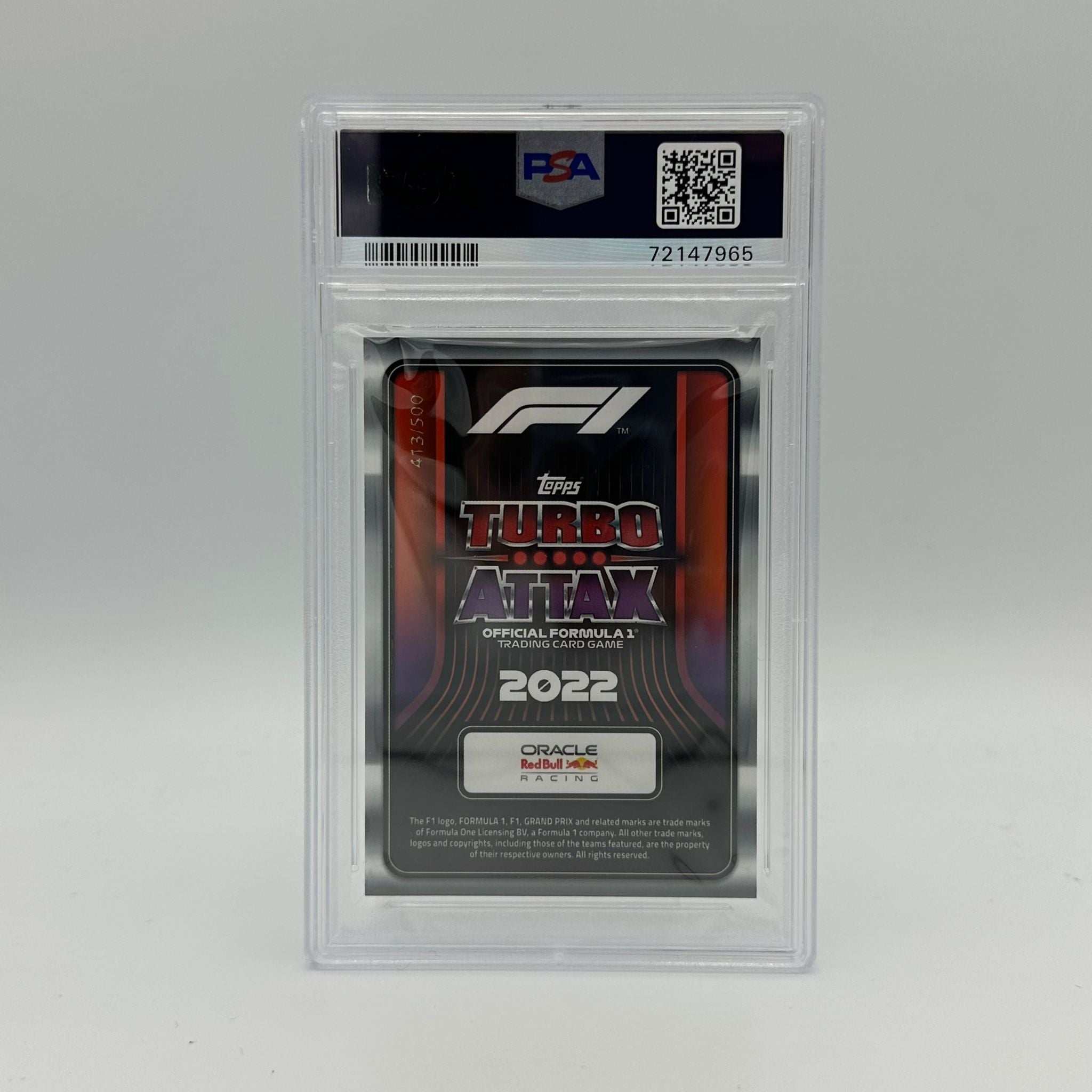 PSA 10 Graded Max Verstappen #299 Superstar Mirror Green 413/500 - Limited Edition Racing Card for Collectors & F1 Fans - Perfect for Display, Trading, and Investment
