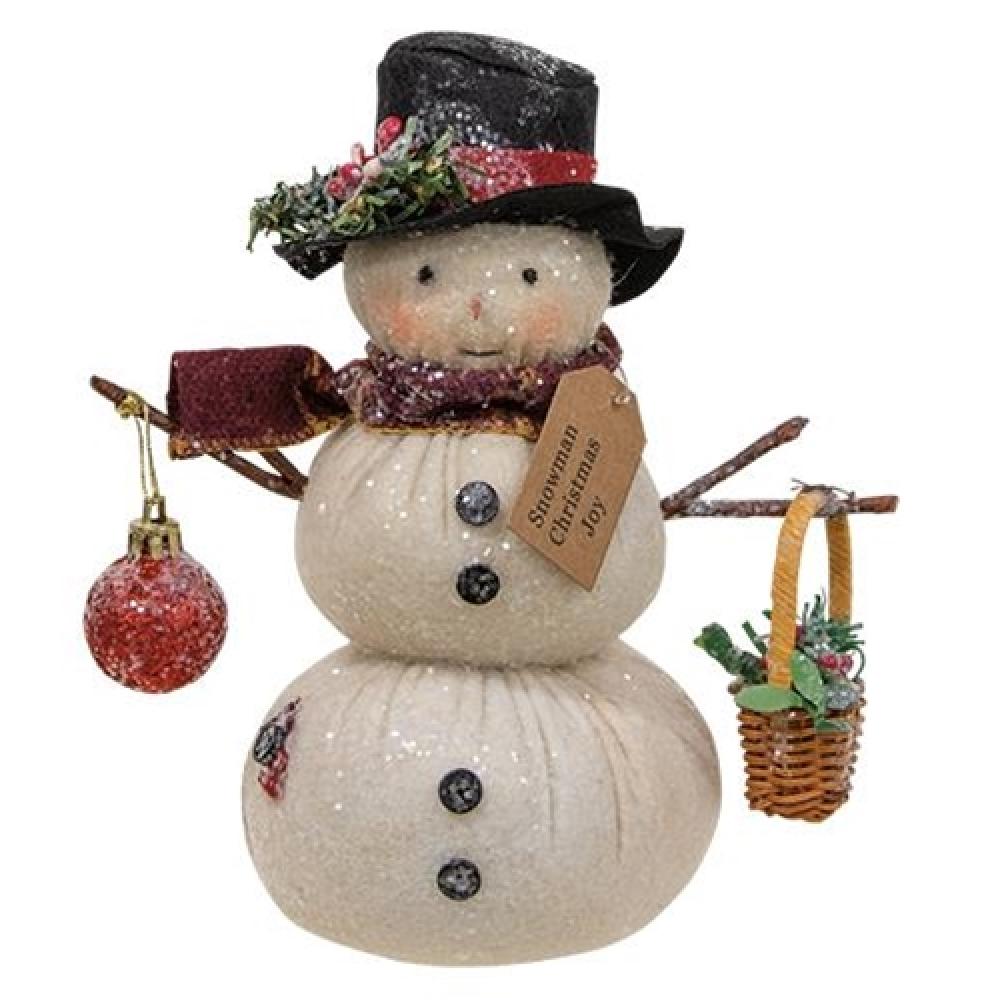 Christmas Joy Snowman Decor - Festive Holiday Home & Office Decoration for Winter & Xmas Celebrations