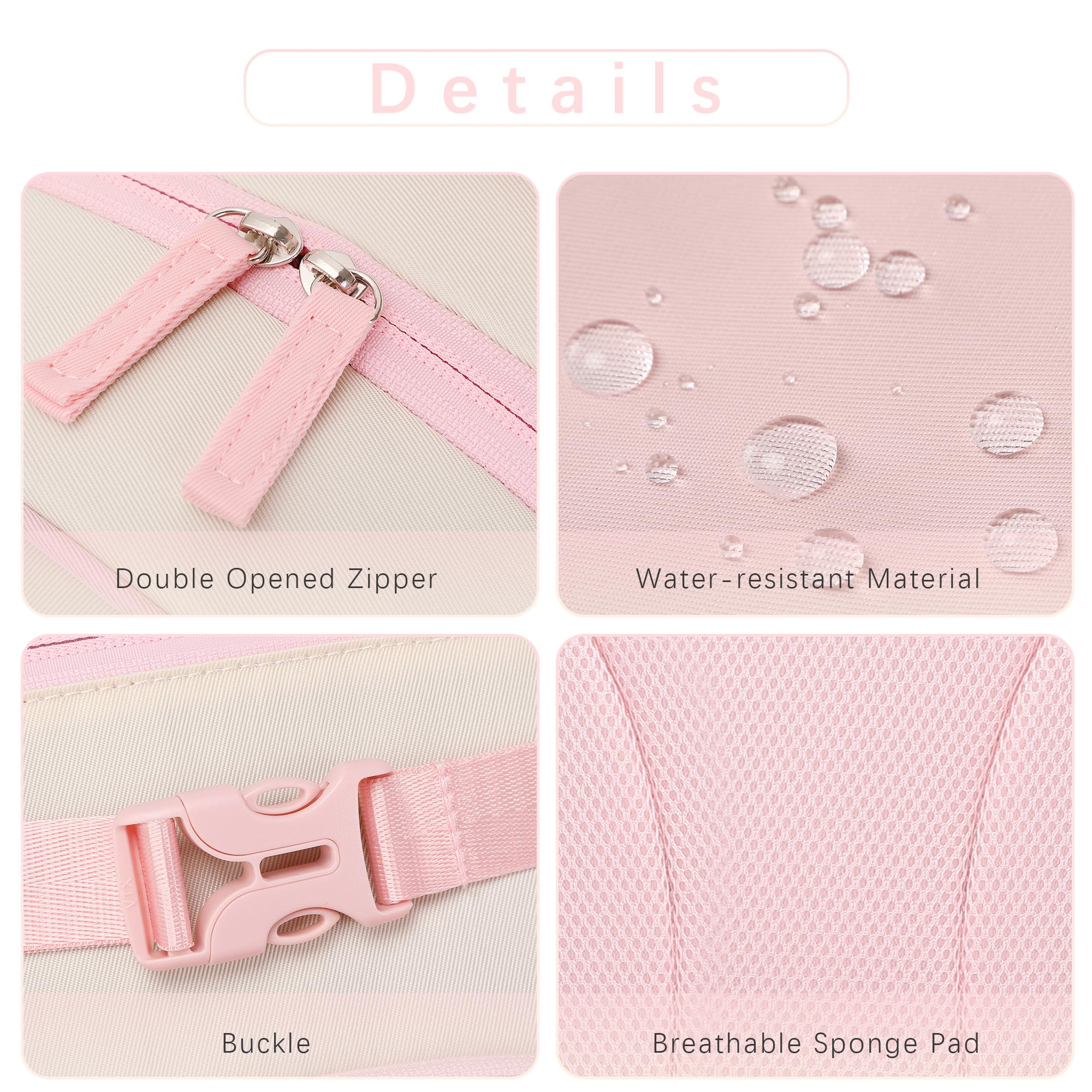 Pink Cream Girls Backpack for Kindergarten - Lightweight Nylon School Bookbag for Kids Ages 3-6 | Perfect for Preschool, Daycare & Travel Accessories