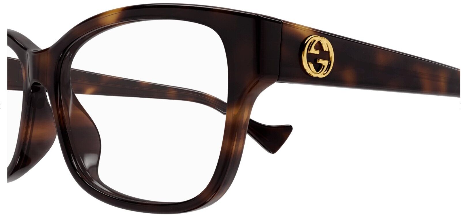 Gucci GG1259O 005 Havana Rectangular Women's Eyeglasses - Stylish Designer Optical Frames for Women | Perfect for Work, Reading & Fashion Accessories