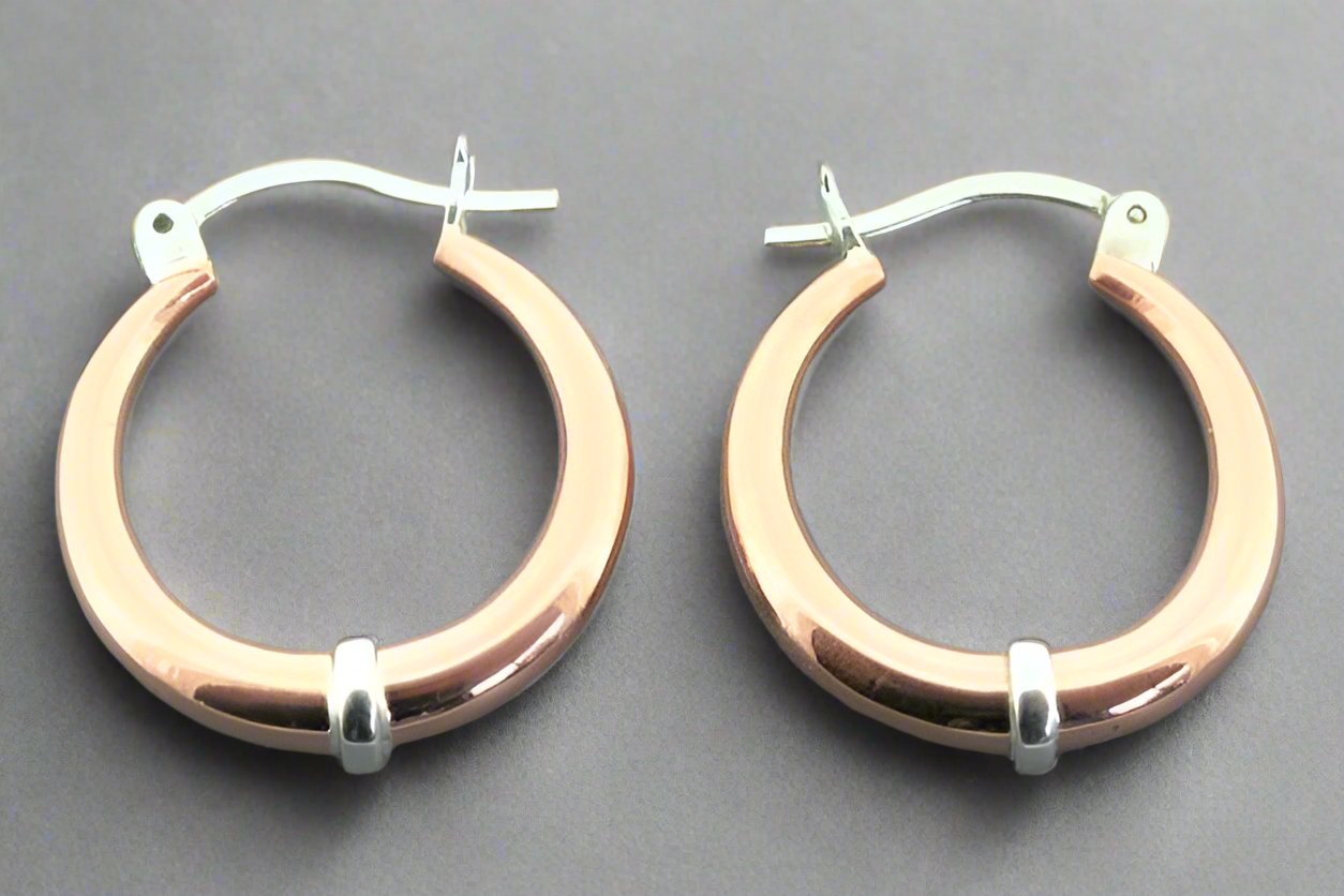 Sterling Silver Plated Copper Hoop Earrings for Women - Elegant & Lightweight Dangle Hoops for Everyday Wear, Parties & Gifts