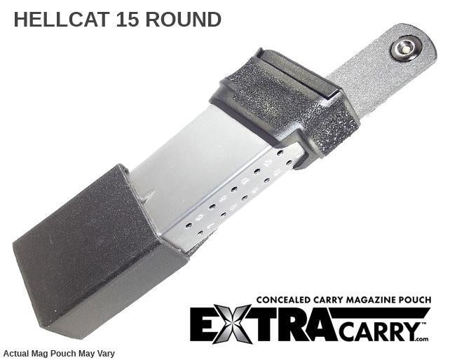Springfield Hellcat 9mm 15 Round Magazine Pouch - Tactical Concealed Carry Accessory for Range Training & EDC (Everyday Carry)