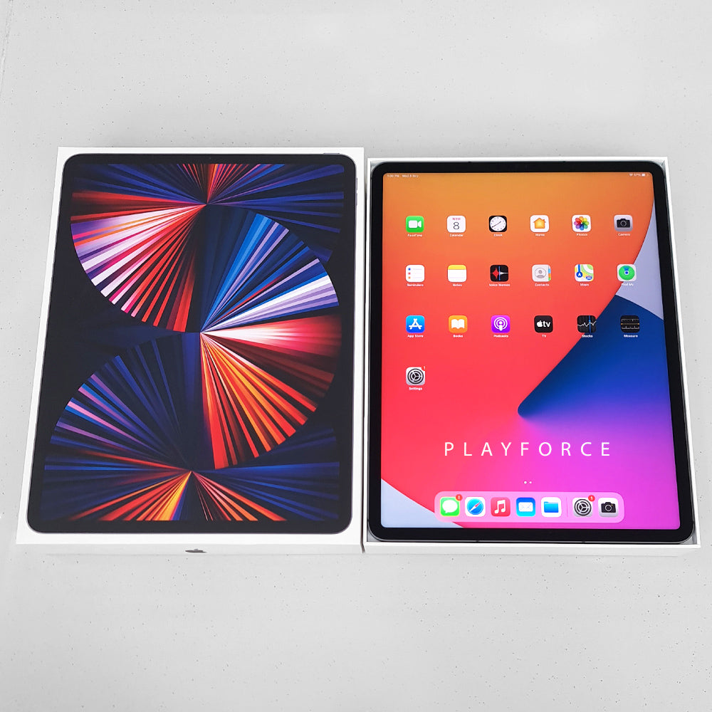 2021 Apple iPad Pro 12.9-inch (5th Generation) 128GB Wi-Fi + Cellular - Space Gray - Premium Tablet for Work, Creativity & Entertainment