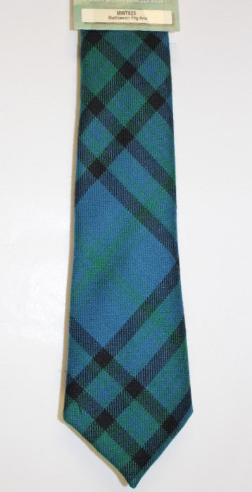 Mathieson Hunting Ancient Tartan Tie - Premium Scottish Wool Necktie for Men | Perfect for Weddings, Business & Formal Occasions