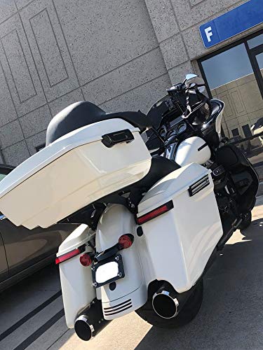 Harley Touring Motorcycle King Tour-Pak Luggage Trunk - Fits 2014+ Models in Bonneville Salt Pearl | Durable Storage for Long Rides & Road Trips