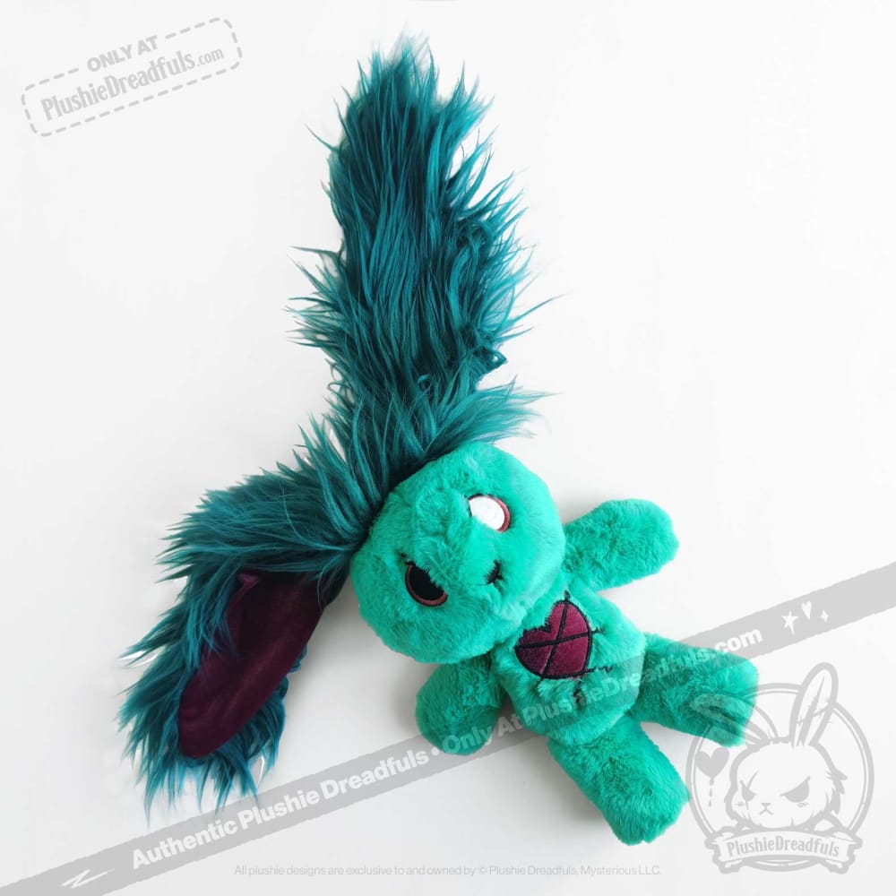 Plushie Dreadfuls Envy Rabbit - Soft Stuffed Animal Toy for Kids, Unique Emotional Support Plush, Perfect for Gifts, Cuddling, and Anxiety Relief