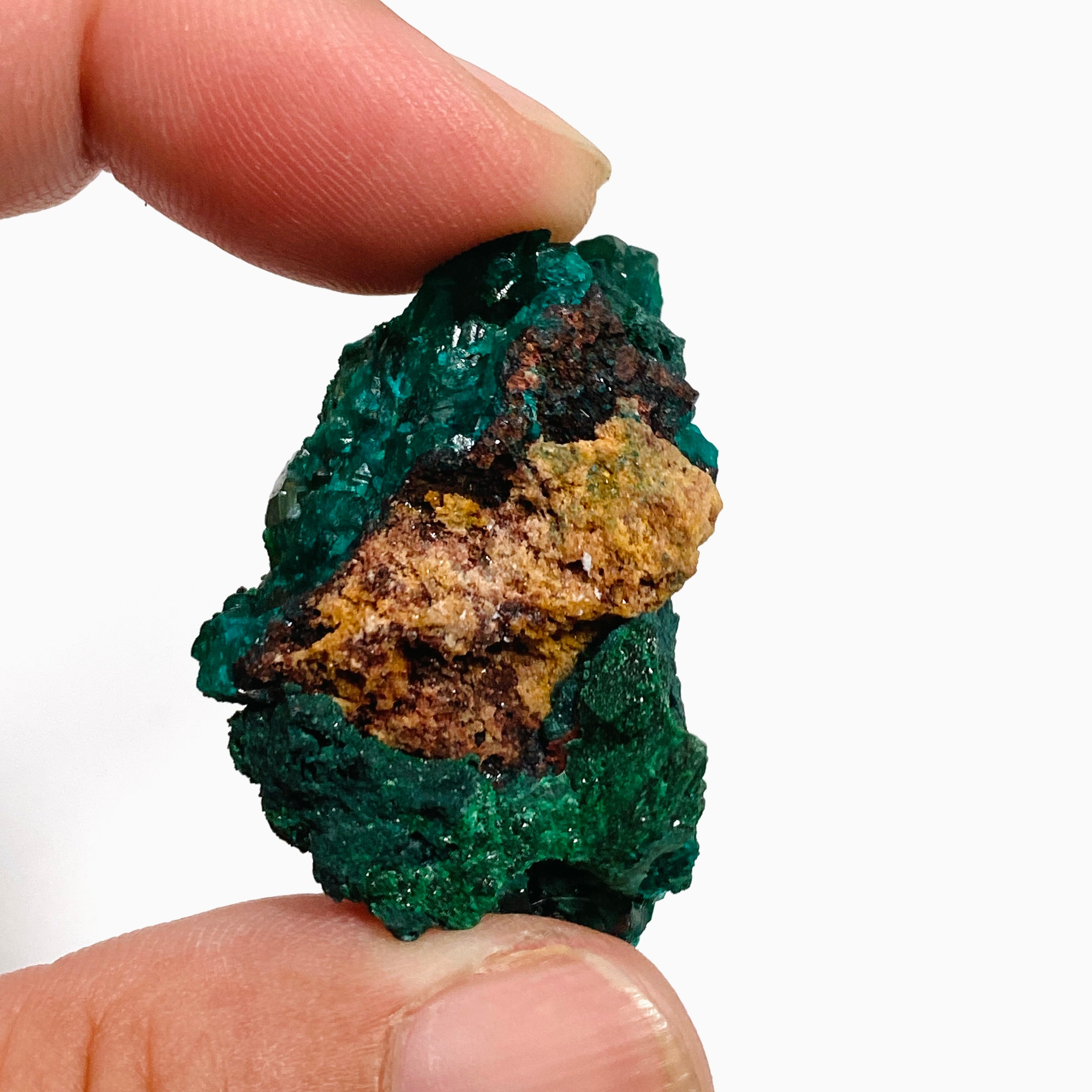Natural Dioptase Crystal Specimen - DIOPS 04 | Rare Green Mineral Collection for Display, Healing & Meditation | Perfect for Home Decor, Office Display & Crystal Healing Practices