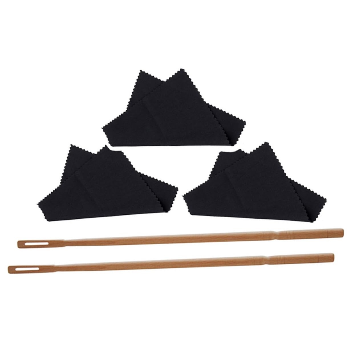 TOYANDONA 2-Piece Flute Cleaning Kit - Flute Cleaning Rod, Swab & Polishing Cloth for Flute Maintenance - Perfect for Musicians, Students & Band Practice