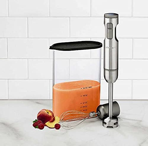 Cuisinart HB-800 Smart Stick Variable Speed Immersion Hand Blender with Storage Case (Renewed) - Perfect for Smoothies, Soups & Purees in Home Kitchen