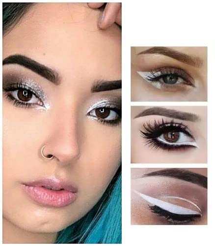 Long-Lasting Pure White Kajal Eyeliner Pencil - Waterproof & Smudge-Proof for Sensitive Eyes | Perfect for Everyday Makeup, Special Occasions & Professional Looks