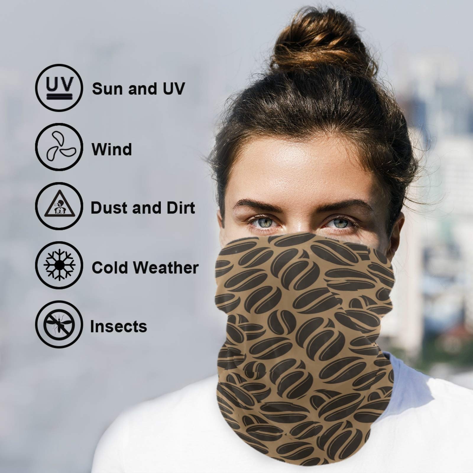 Visesunny Multifunctional Balaclava - Windproof Sun Protection Scarf, Bandana & Headband for Cycling, Skiing, Hiking & Outdoor Sports - UV Protection Face Mask for Cold Weather & Dust Protection
