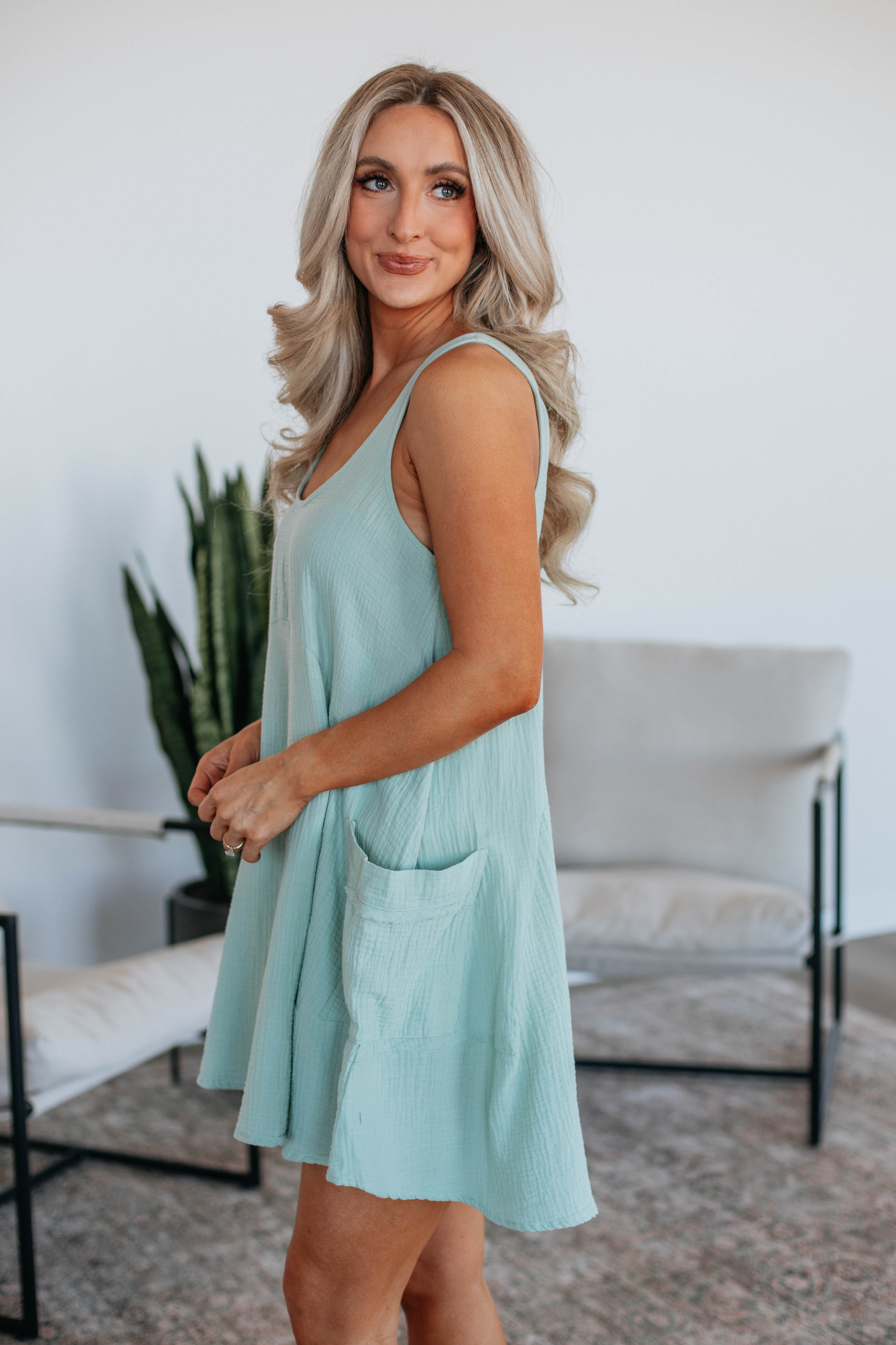 Days With You Dress in Mint Green - Flowy Summer Dress for Women, Perfect for Dates, Beach Vacations & Casual Outings