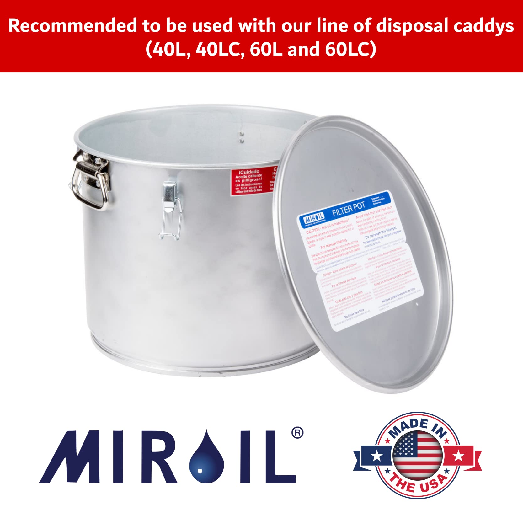 MirOil B6PS Fryer Filter Bag & Frame Combo - Extend Cooking Oil Life, Reduce Contaminants, Maintain Food Taste & Quality - Hot & Cold Oil Filtration for 70 Lb. Commercial Deep Fryers - Perfect for Restaurants, Food Trucks & Catering Businesses