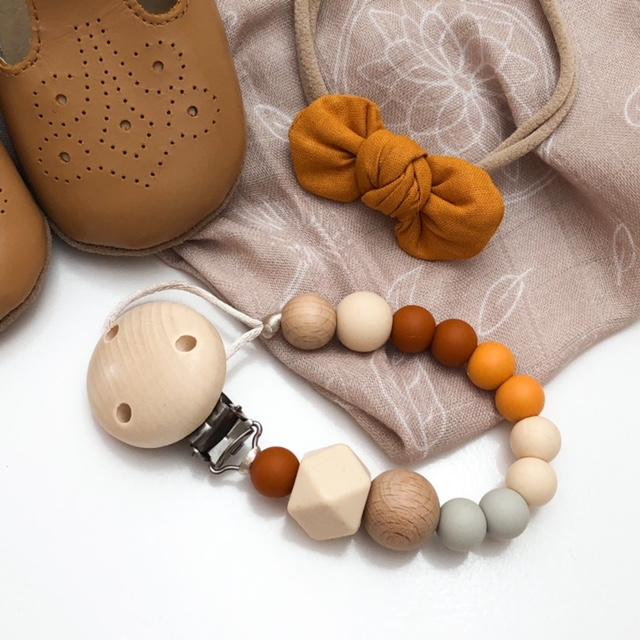 Ombre Range Dummy Holders - Stylish Baby Pacifier Clips for Boys & Girls | Perfect for Strollers, Car Seats & Baby Carriers