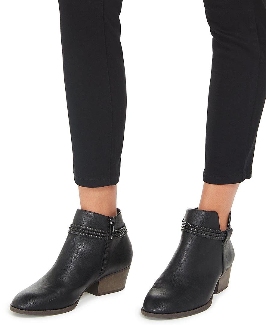 Style & Co. Women's Uptown Raw-Hem Skinny Jeans - Size 8, Deep Black | High Waist Stretch Denim Pants for Casual Wear & Night Out