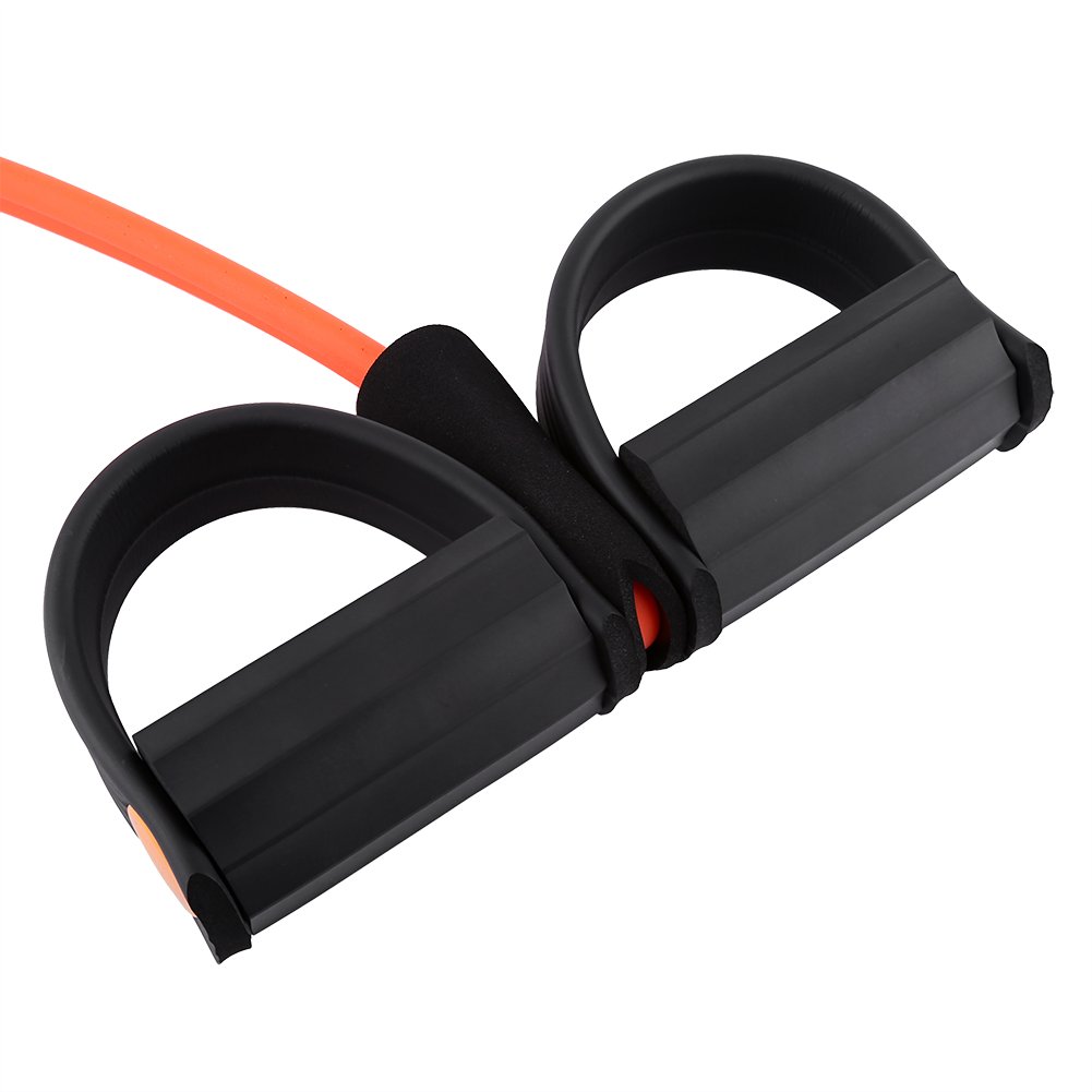 GOTOTOP Tube Pedal Puller - High Strength Elastic Arm & Abdominal Expander for Sit-ups, Home Gym Workouts, Fitness Training for Abs, Waist, Arms & Yoga Stretching - Perfect for Weight Loss & Toning (Red) | Ideal for Home Exercise, Yoga, Pilates & Full-Body Workouts